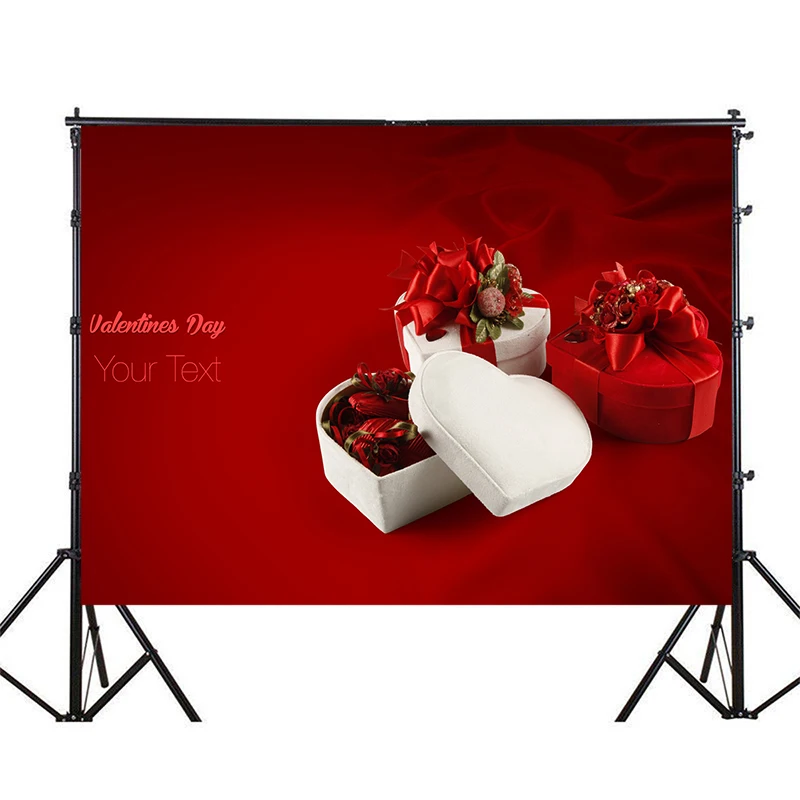 

WHISM Creative Heart-shaped Photography Background Cloth 5x3 Feet Home Decor Painting Rectangule Horizontal Version Photo Canvas