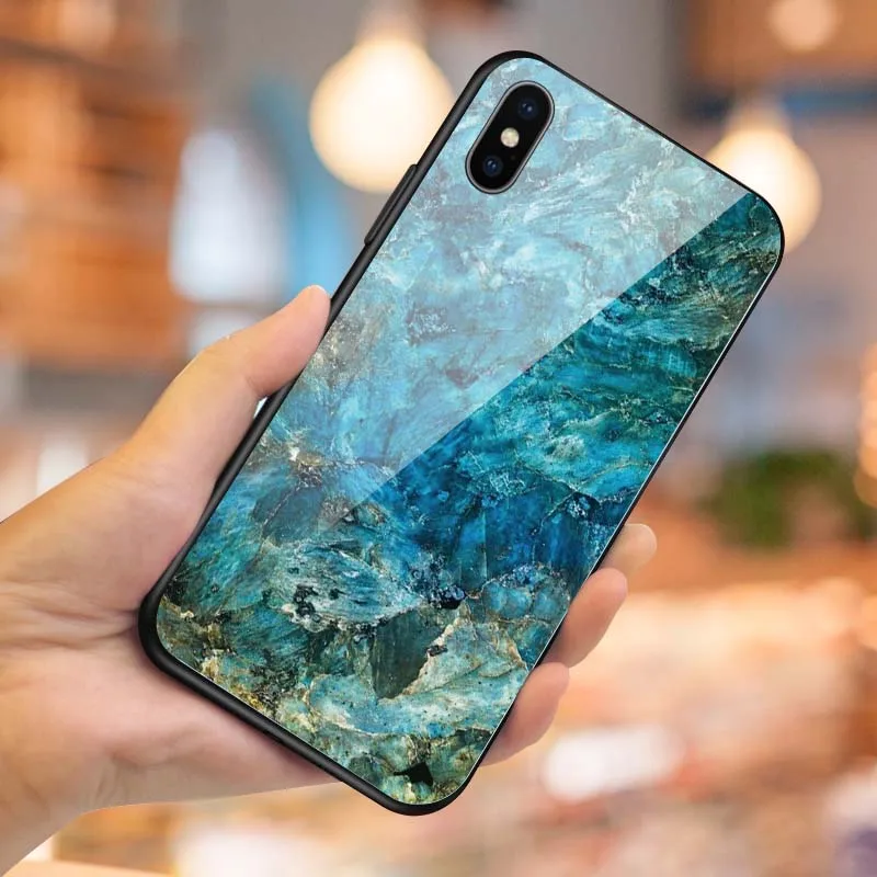 Мраморные стеклянные чехлы для телефонов Xiaomi mi 9T Pro mi 9 8 SE A2 Lite чехол для Red mi K20 Pro Note 7 6 5 Pro 6A закаленное стекло чехол - Цвет: 3