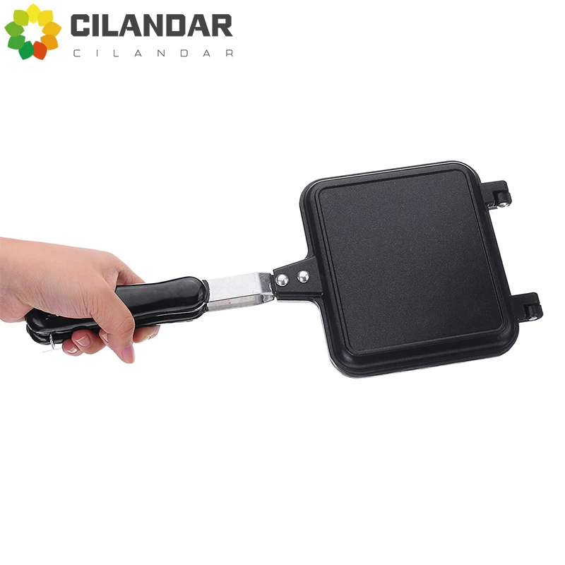 Gas Mini Sandwich Maker Iron Bread Toast Breakfast Machine Waffle Pancake Baking Barbecue Toaster Oven Mold Grill Frying Pan 3