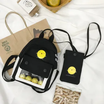 

Women 2019 New 2PC Messenger Bag Fashion Student Bag Outdoor bolsa feminina grande bolso mujer#S