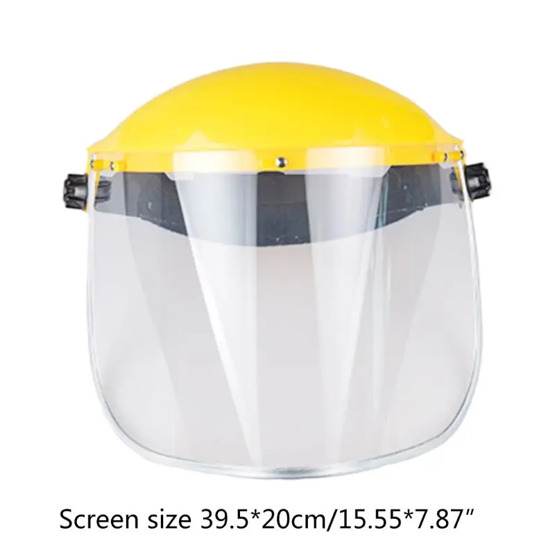

Safety Protective Face Shield Clear Head-mounted Face Eye Shield Screen Grinding