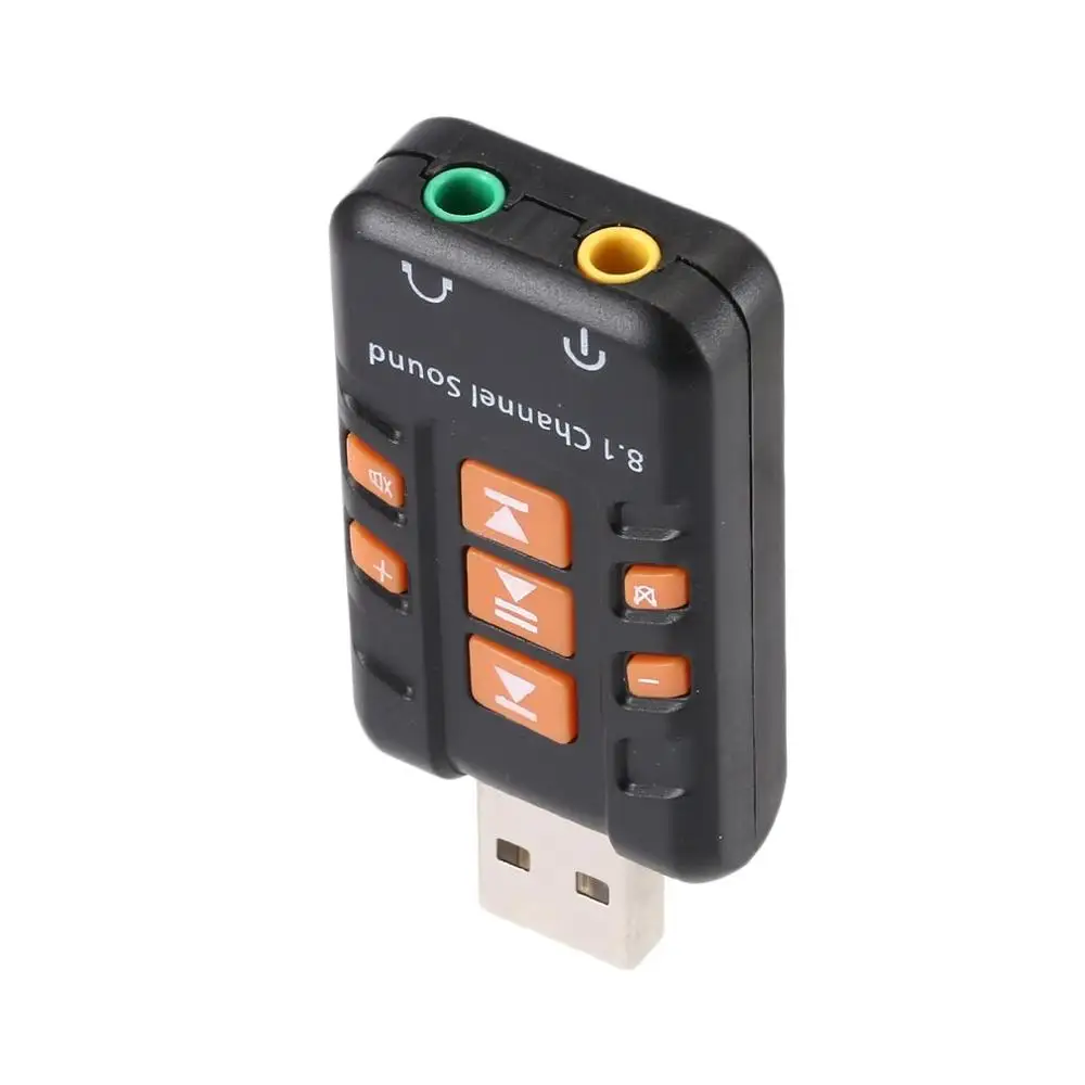Мини USB 2,0 3D виртуальный внешний 8,1 канал Аудио Звуковая карта адаптер Аудио Звуковая карта портативный мини USB 2,0