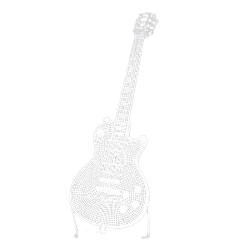 

3D Led Visual Colorful Usb Press Switch Table Lamp Baby Sleeping Night Light Creative Fashion Music Electric Guitar Lamp Guitar3