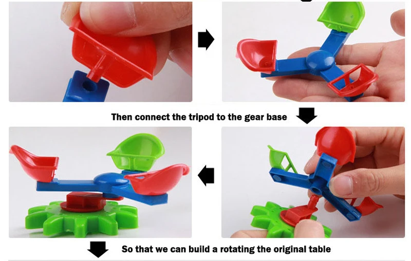 81 шт. электрические шестерни 3D модель головоломки строительные наборы пластиковые кирпичные блоки Раннее детство Alpinia Oxyphylla развивающие игрушки подарок