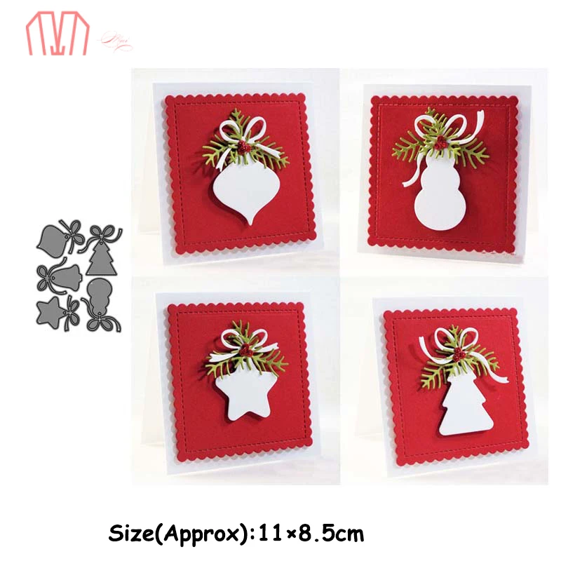 Mai Christmas Bell Metal Cutting Dies Stencils for DIY Scrapbooking photo album Decorative Embossing Paper Cards | Дом и сад