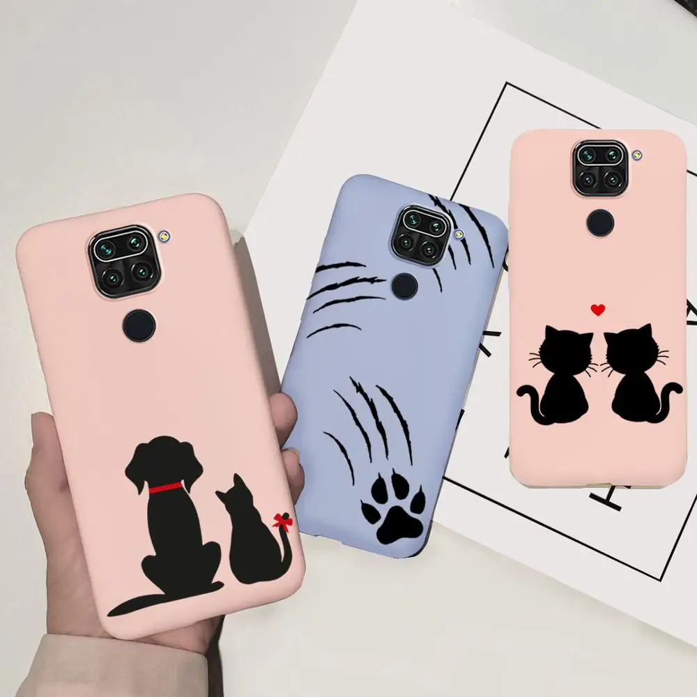 Силиконовый ударопрочный матовый мягкий мультяшный чехол для телефона Xiomi Xiaomi