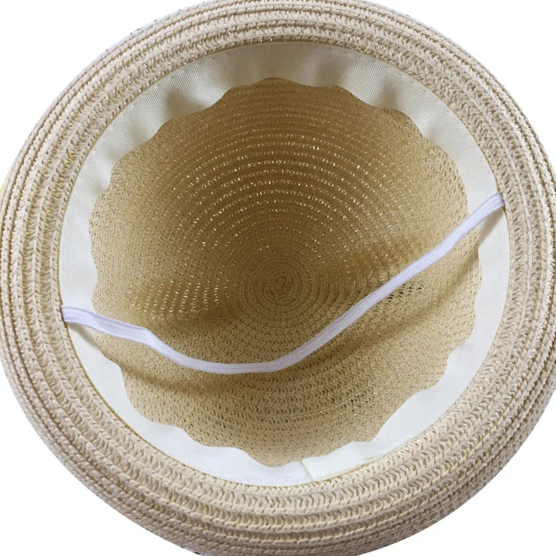 Baby Cat Straw Summer Hat With Ears Candy Color Children Panama Hats For Kids Boys Girls Cap For 1-3 Years