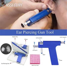 Kit d'outils professionnels pour Piercing d'oreille, pistolet stérile, clous d'oreille en acier, nez, nombril, corps, Kit d'outils, Piercing de sécurité