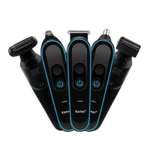 KEIMEI Мужская электрическая моющаяся перезаряжаемая бритва, Электрический станок для бритья, бритва, триммер для бороды, 5 в 1