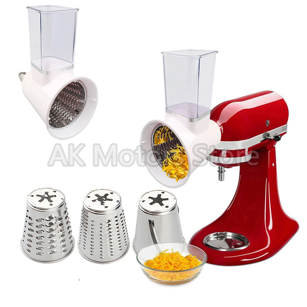 Home Kitchen White Slicer Shredder Attachment For Kitchenaid Stand Mixers Cheese Grater Attachment Vegetable Slicer Attachment For Kitchenaid Salad Maker Kitchen Dining