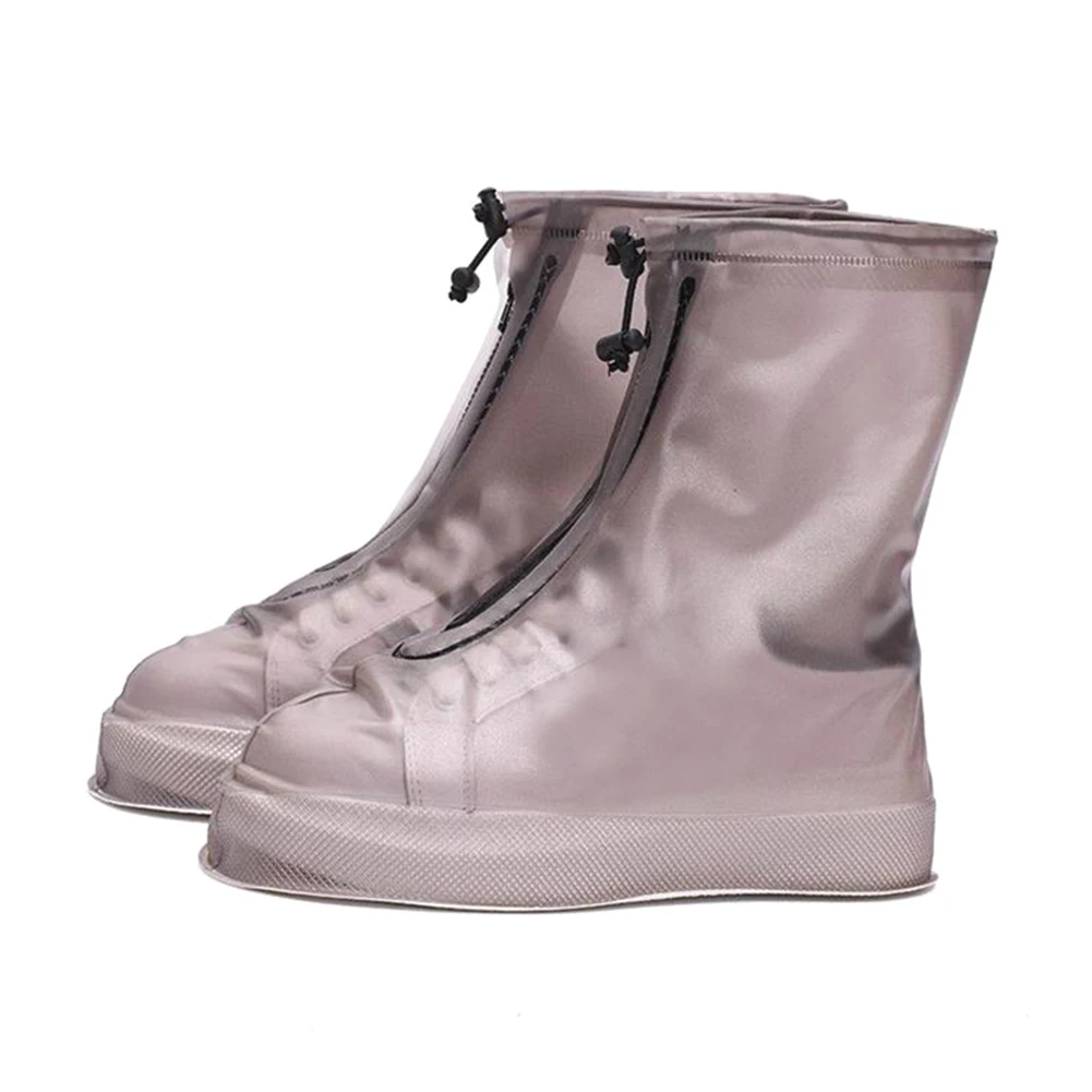 1 пара непромокаемых ботинок с покрытием из ПВХ; водонепроницаемые Нескользящие непромокаемые сапоги для женщин и мужчин; JAN88 - Цвет: coffee  S