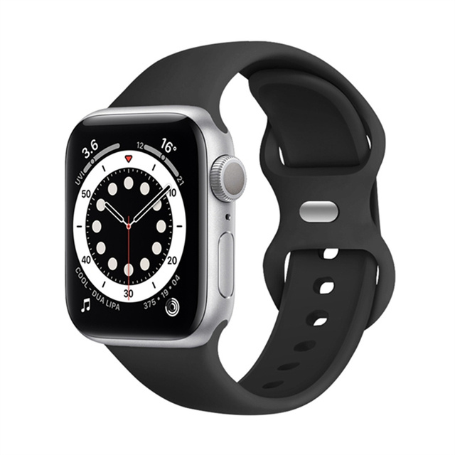Silicone Strap For Apple Watch Band 44mm 42mm Rubber Smart Watch Wrist iWatch Series 5 4 3 2 1 40mm 38mm Accessories