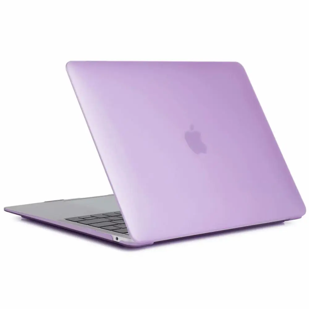 Matte Purple Ноутбук чехол для ноутбука MacBook Air Pro retina, возрастом 11, 12, 13, 15 Mac Book Pro 15,4 13,3 дюймов Сенсорная панель A1706 A1989 A2159 A1707 A1990 - Цвет: Matte Purple