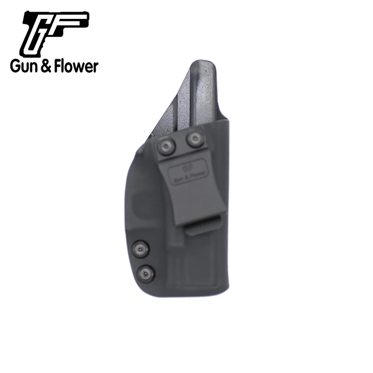 Пистолет и цветок IWB Kydex кобура скрывает переноски одинарный зажим кобура для пистолета Подходит Glock серии-черный, правая рука - Цвет: G26 GF-KIG26A
