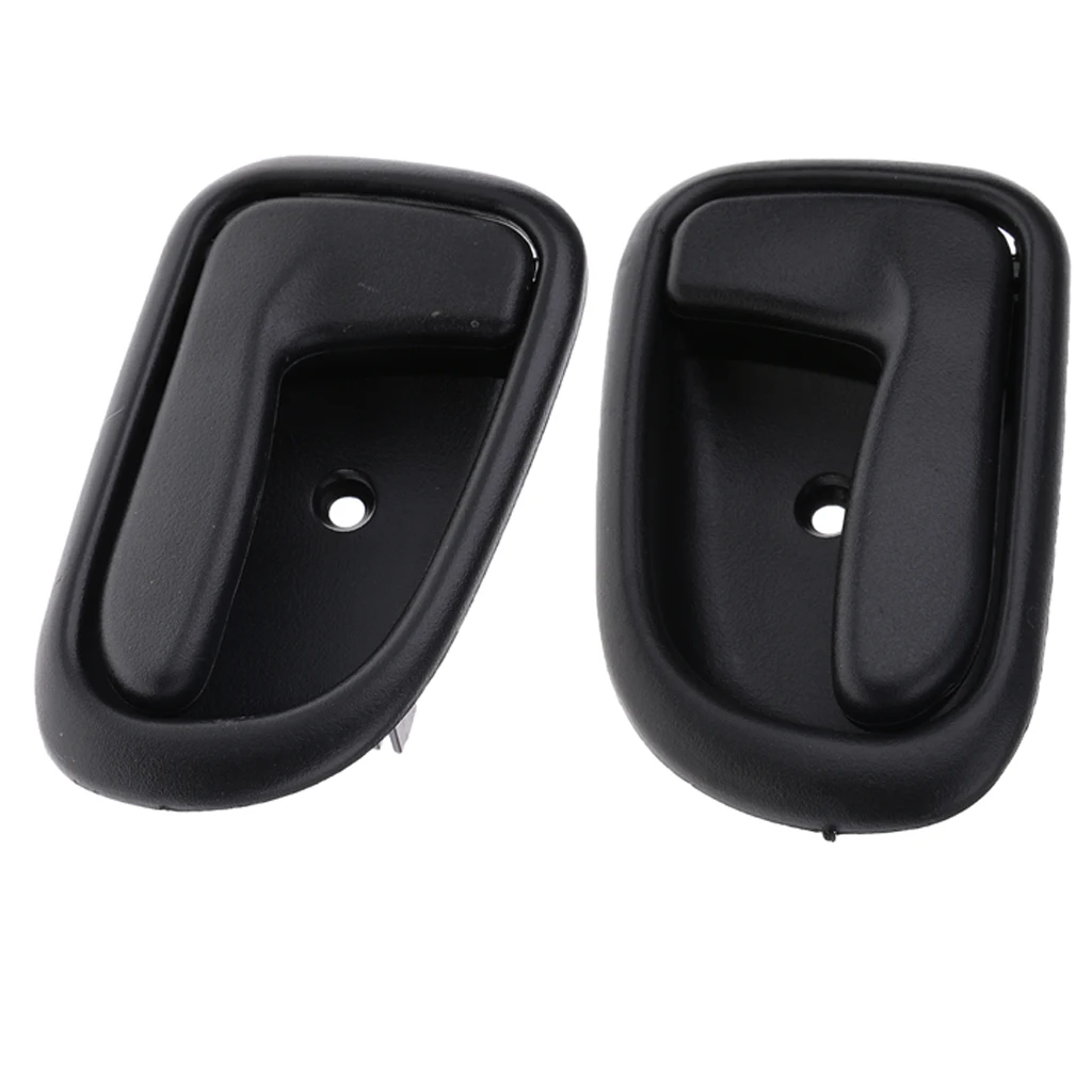 Black Left + Right Interior Car Door Handles Interior Door Handle For Toyota Corolla 93 -97
