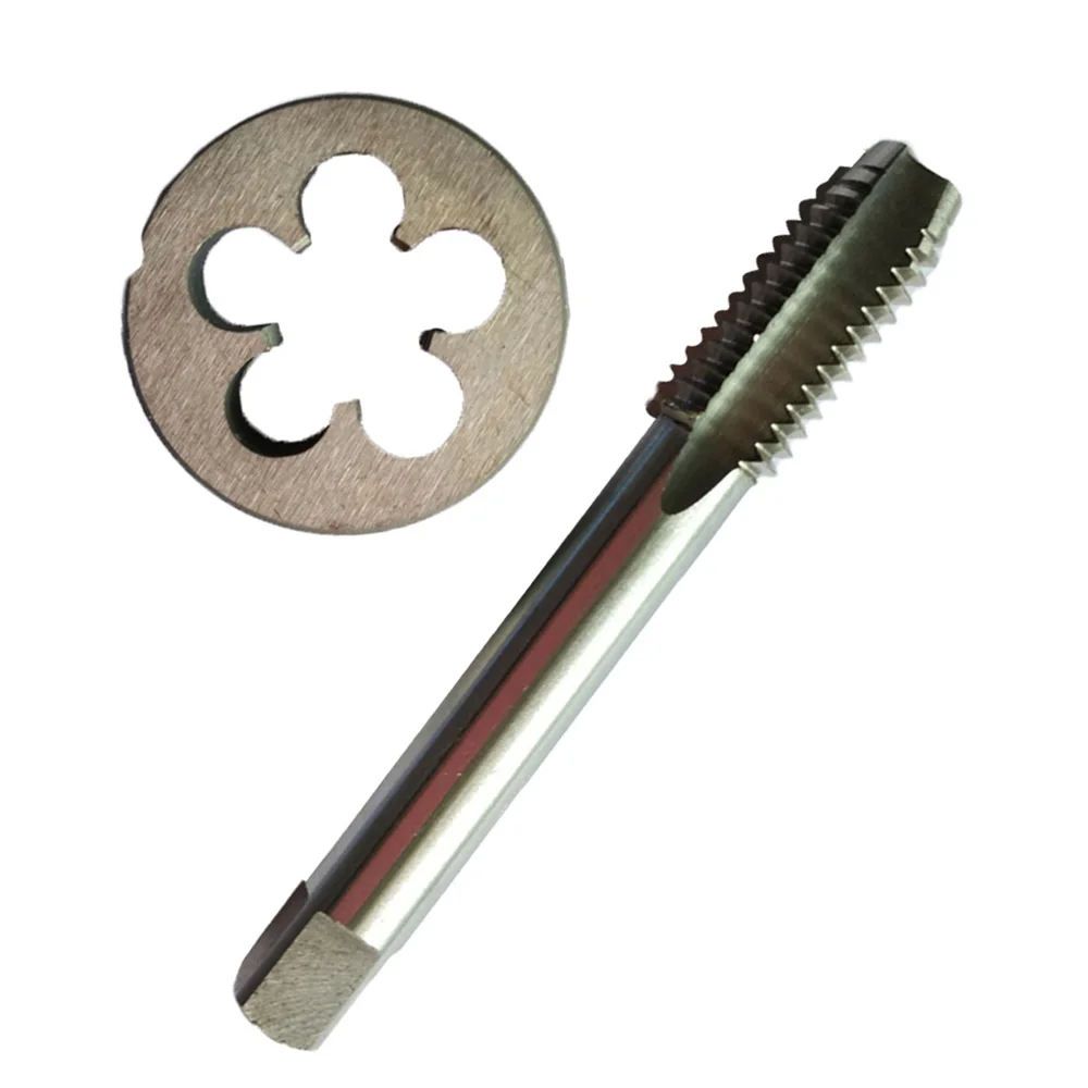 Lots 1pc HSS Machine 3//8-32 UNEF Plug Tap and 1pc 3//8-32 UNEF Die Threading Tool