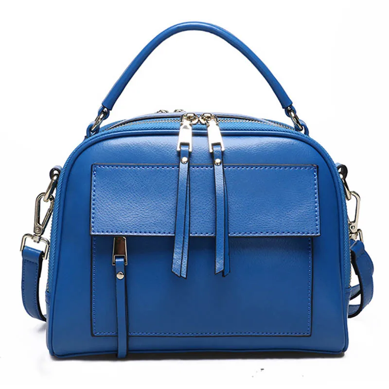 

Genuine Leather Shoulder bags lady With Pockets Designer Handbagss High Quality Zipper Messenger s 2019 Brand