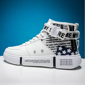 

Men Casual Shoes Fashion Brand Men Vulcanize Shoes for Men High top Canvas Breathable Sneakers Outdoor Footwear shoes A55-67