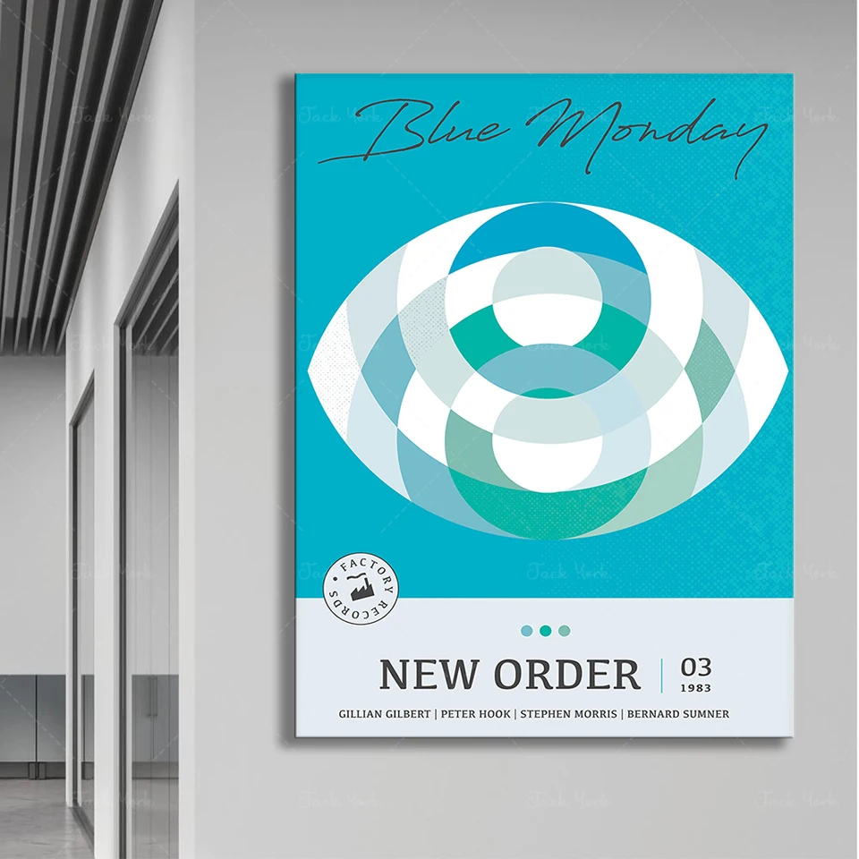 

Blue Monday print | Music poster | DIGITAL DOWNLOAD