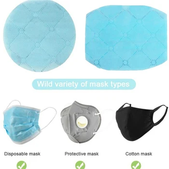 

50/100Pcs Replacement Filtering Pad Disposable Face Masks Filter Respirator Mask Respiring Mat For Almost Mask