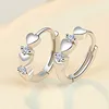 Huitan Dainty Small Hearts Women Hoop Earring Versatile Low-key Girl Daily Accessories Love Jewelry Valentine's Day Gift Earring ► Photo 3/6