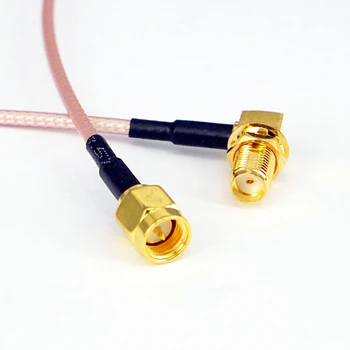 

100pcs RF adapter RF connector SMA Cable SMA Female Rightangle to SMA Male RG316 Pigtail 15cm Cable for antenna booster