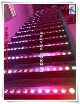 

H-4/lot+flight case 18x18w rgbwa uv 6 in 1 IP65 Liner led Wall Washer light Waterproof Outdoor Project Building dmx bar light
