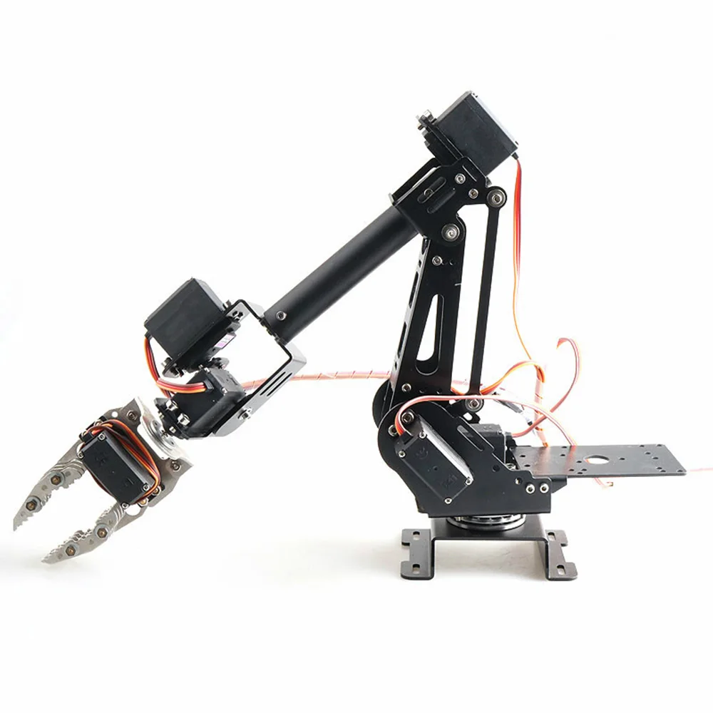 

Accurate Flexible Robot Arm 7 DOF Robotic Arm Gripper with 8 Servos DIY Kit Metal Claw Mechanical Arm Robotic Clamp Claw Set