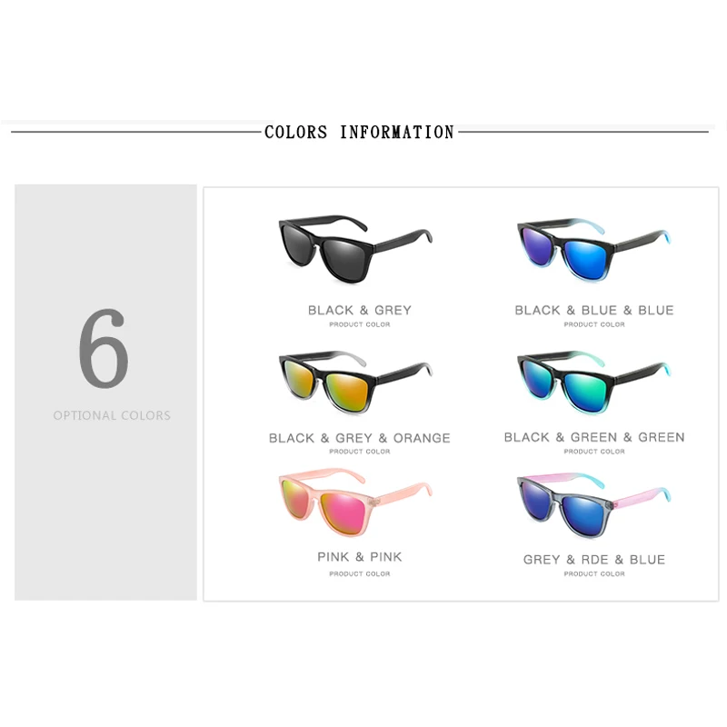 Brand Designer Polarized Sunglasses Men Women Driving Square Frame Sun Glasses Male Shades Coating Mirror Female Gafas With Case