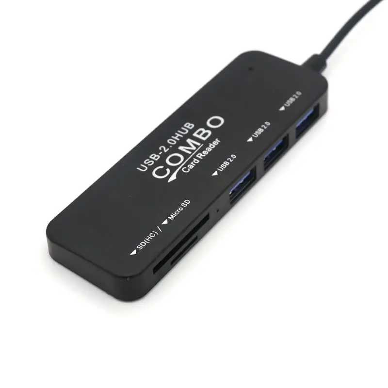 5 шт/лот мульти Тип C концентратор USB 2,0 высокоскоростной разветвитель 5 3 порта Hab TF SD Кардридер Все в одном для ПК Компьютерные аксессуары