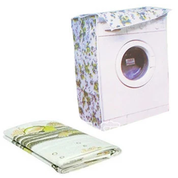 

1x Floral Pattern Waterproof Washing Machine Zippered Dust Cover Protection PVEA