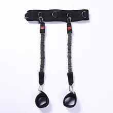 Эластичный пояс для тренировки ног, для занятий йогой, фитнесом, боксом, сопротивлением вытягивания, пояс, повязка на запястье