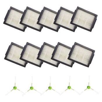 

Hot Replacement Parts Kit for IRobot Roomba I7 I7+ Plus Vacuum,10 High-Efficiency HEPA Filters & 5 Edge-Sweeping Side Brushes