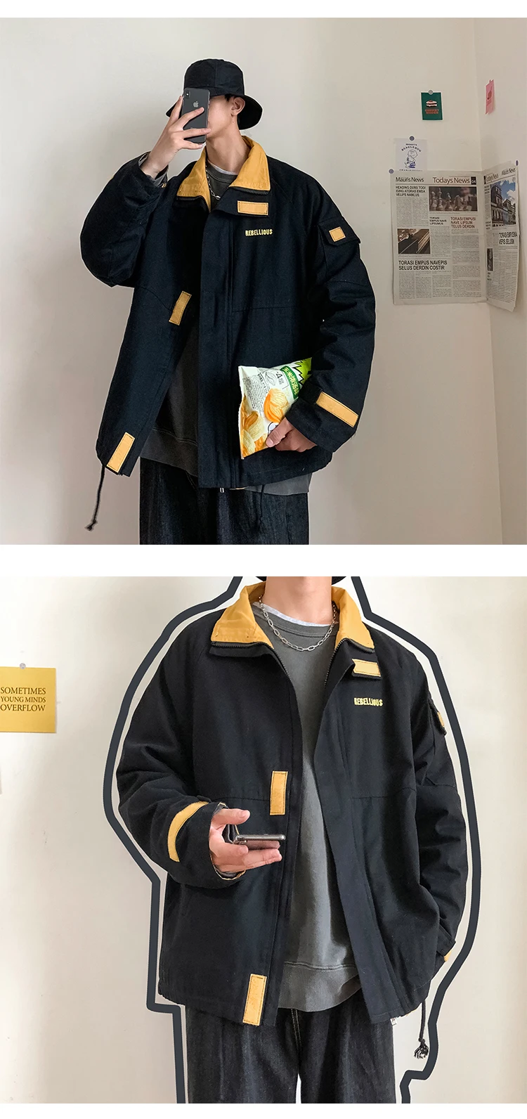 LEGIBLE, новинка, однотонные мужские куртки Harajuku на молнии, мужские осенние ветровки, Корейская повседневная куртка