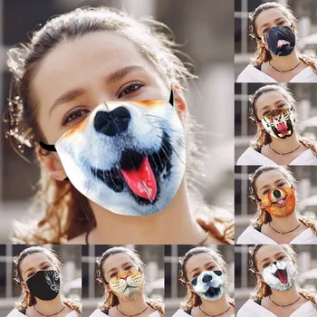 

Mask 5pcs Funny Breathable Face Mask Mascarilla Mascarar Unisex Adult Printed Mouth Cycling Mask Masque Mondkapjes