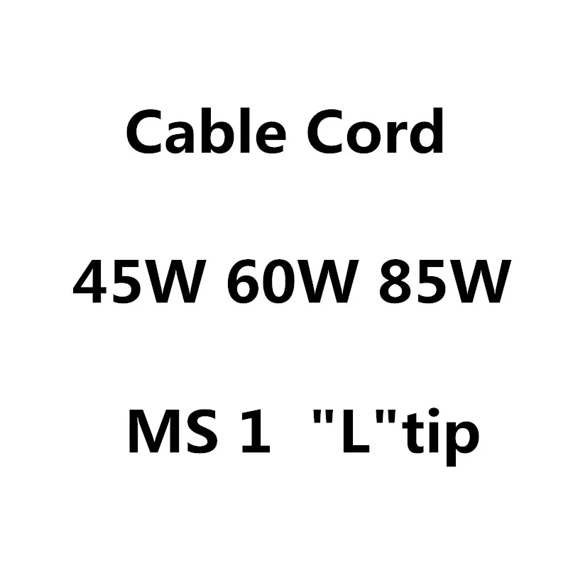 

MLLSE New Replacement L tip MacSaf * Cable Cord For Apple Macbook Retina Pro Air 45W 60W 85W Power Adapter Charger
