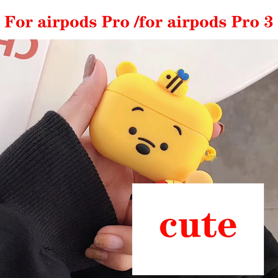 B9 For airpods Pro Для AirPods 1/2 чехол для AirPods Pro Чехол мультяшный силиконовый защитный чехол для наушников для AirPods Pro 3 чехол для наушников funda - Цвет: B9 For airpods Pro