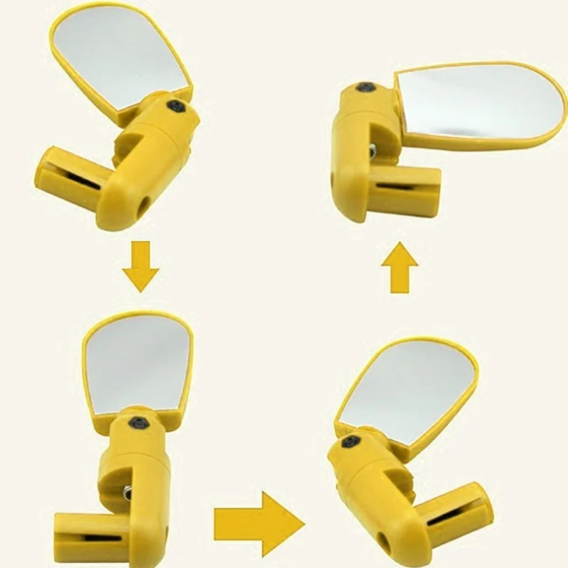 

Mountain and Road Bike Cycle Rearview Handlebar 360 Degrees of Freedom Rotation End Rear Back Mirror Bicycle Accessories Unisex