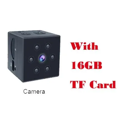JOZUZE MD23 мини камера HD 1080P датчик ночного видения Видеокамера движения DVR микро камера Спорт DV видео маленькая камера cam - Цвет: With 16GB TF Card
