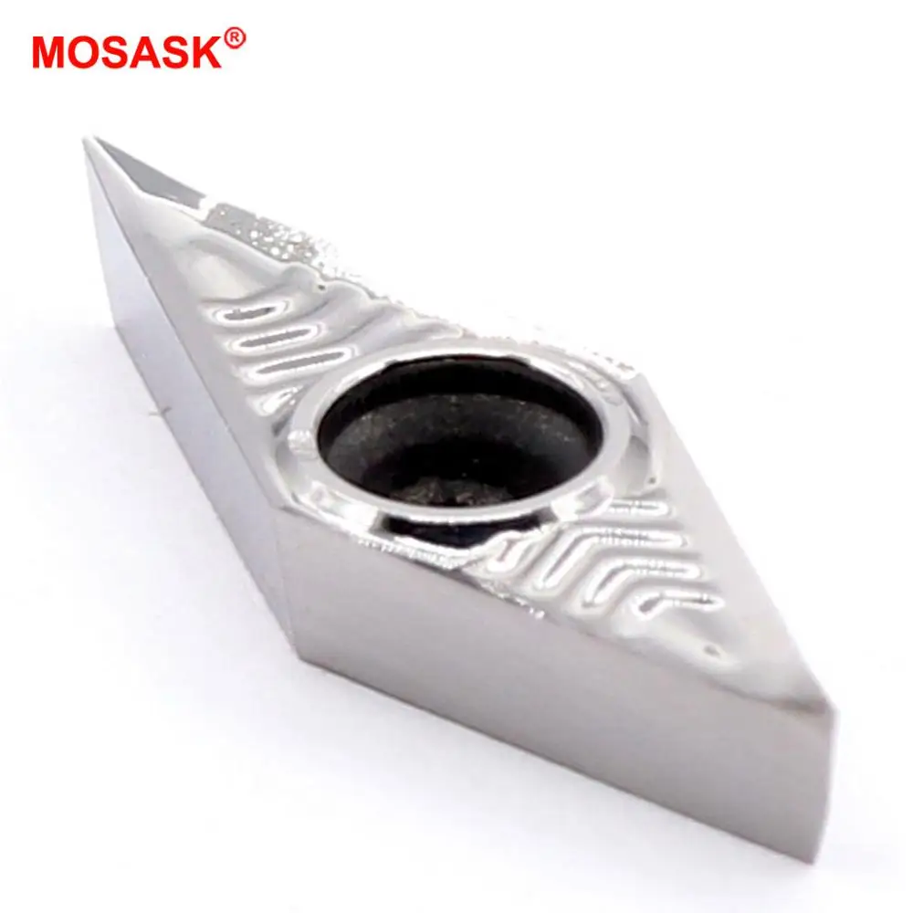 MOSASK VCGT 10PCS 1103 1604 04 08 02 AL ZK01 CNC Lathe Turning Copper Aluminum Semi-Finish MachiningTungsten Carbide Inserts