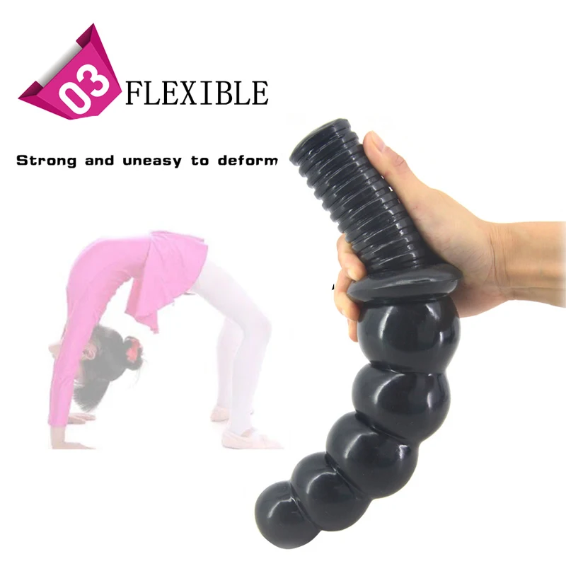 Online Super Weiche Anal Perlen Großen Butt Plug Saugnapf Schwarz Dildo Anal Booty Perlen Riesige Anus dilatator Sex Spielzeug für erwachsene Frau Mann