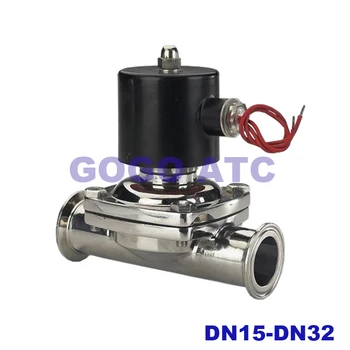 

LL81M5 Stainless steel 304 solenoid valve DN15-32MM sanitary grade quick-fit clamp polishing direct-acting 316 solenoid valve