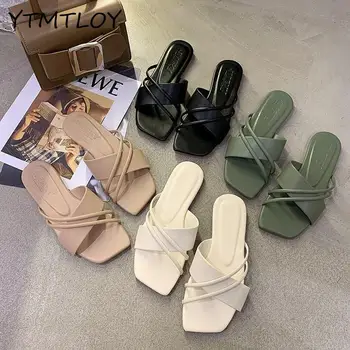 

Breathable Woman Slippers Solid Color Summer Women Shoes Flat Slippers Outdoor Beach Flip Flops Zapatillas Casa Mujer Jelly