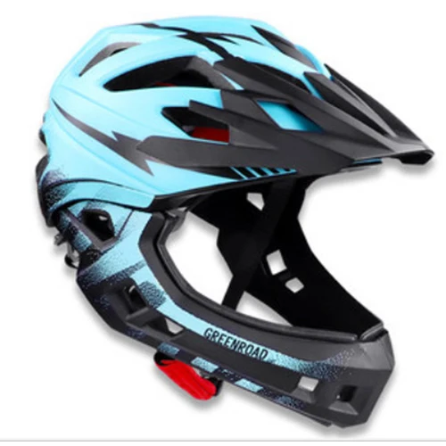 Детский шлем fullface Детский велосипедный шлем Защита Спорт Красная дорога mtb горный велосипедный шлем Горные гонки Велосипедное оборудование - Цвет: COLOR 4