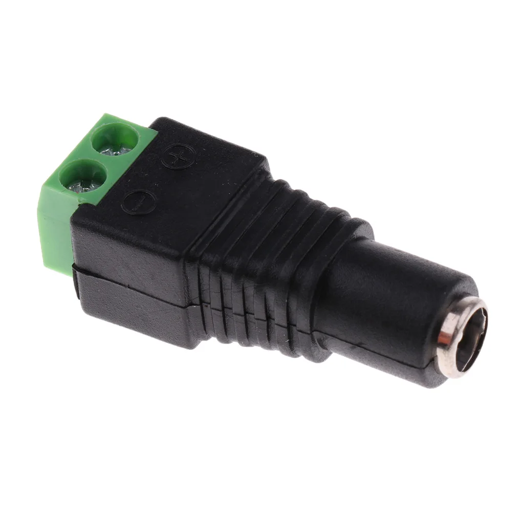 Great Performance 10pcs 12V Male Female 2.1x5.5mm DC Power Plug Jack Adapter