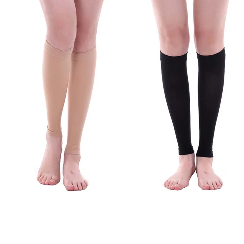 Women Men Unisex Open Toe Knee High Socks Leg Support Warmer Relief Pain Therapeutic Anti-Fatigue Sport Compression Stockings | Женская