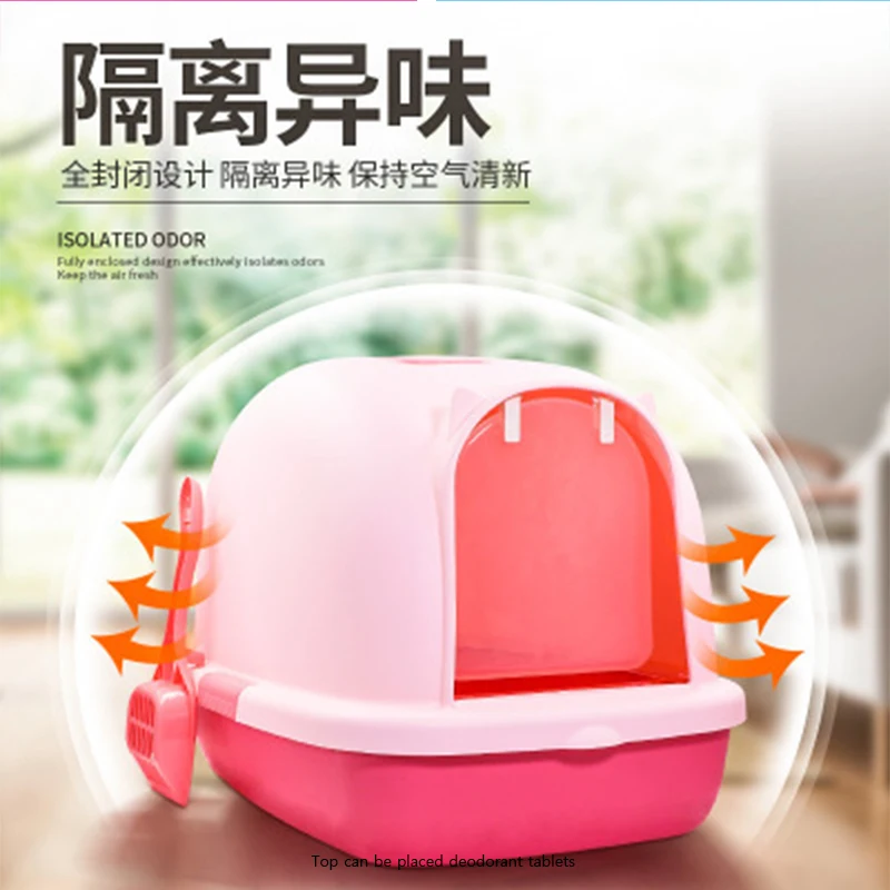 Pet Bedpan Toilet Anti-splash Cat Litter Box Cat Cats Tray With Spoon Clean Kitty House Plastic BOX Supplies Products For Pets Pet Bedpan Toilet Anti-splash Cat Litter Box Cat Cats Tray With Spoon Clean Kitty House Plastic BOX Supplies Products For Pets