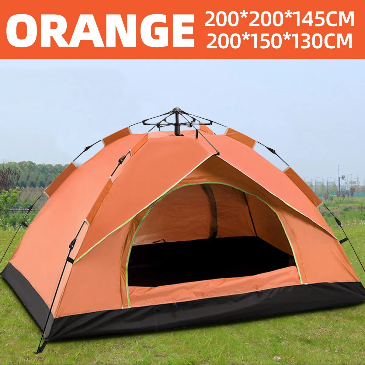 3-4 Person Automatic Opening Up Tent Camping Tent Easy Instant 