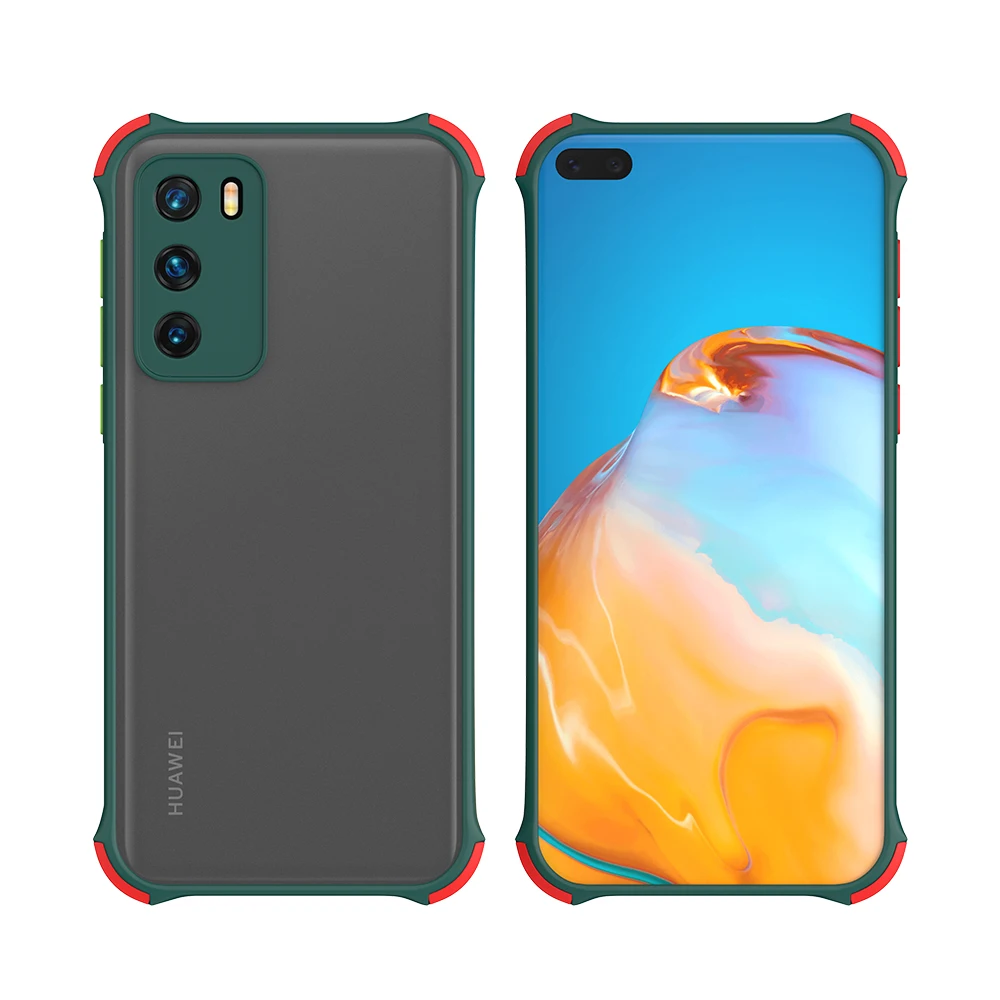 Huawei dustproof case Chống Sốc Ốp Lưng Áo Giáp Ốp Lưng Điện Thoại Huawei P30 P40 Lite 5G Giao Phối 20 30 Pro Nova 5 6 7 SE Camera Bảo Vệ Trong Suốt Cứng PC Bao pu case for huawei Cases For Huawei