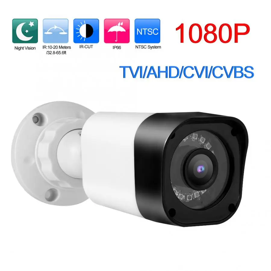 TVI/AHD/CVI/CVBS CCTV Открытый водонепроницаемый безопасности аналоговый IR-CUT пуля камера Открытый DVR камера